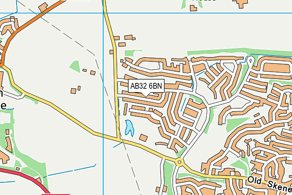 AB32 6BN map - OS VectorMap District (Ordnance Survey)