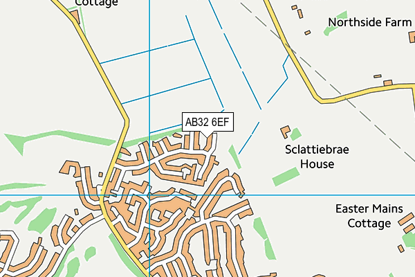 AB32 6EF map - OS VectorMap District (Ordnance Survey)