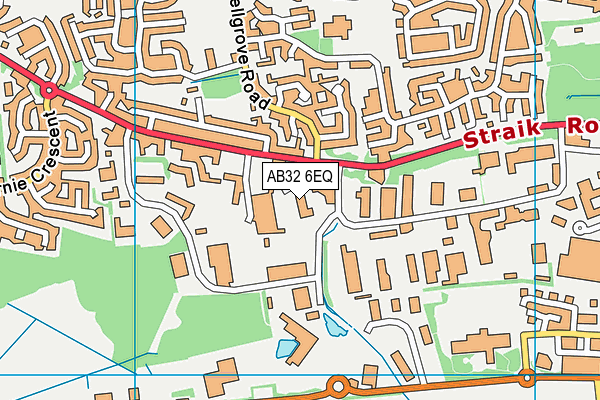 AB32 6EQ map - OS VectorMap District (Ordnance Survey)