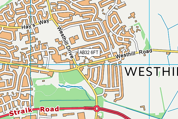 Map of SCHOOLS OUT! CLUB (WESTHILL) LTD at district scale