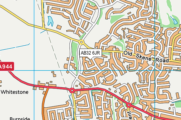 AB32 6JR map - OS VectorMap District (Ordnance Survey)