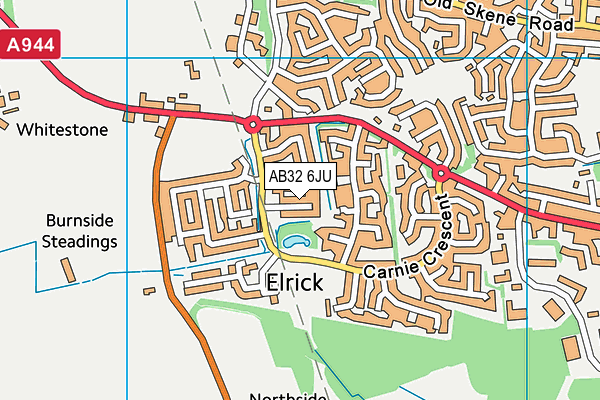 AB32 6JU map - OS VectorMap District (Ordnance Survey)