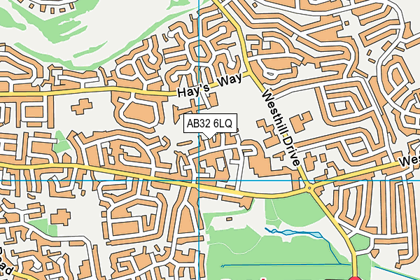 AB32 6LQ map - OS VectorMap District (Ordnance Survey)