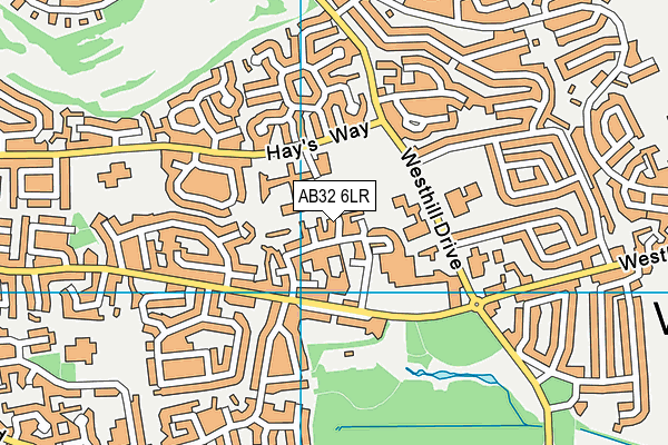 AB32 6LR map - OS VectorMap District (Ordnance Survey)