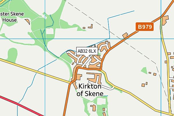 AB32 6LX map - OS VectorMap District (Ordnance Survey)