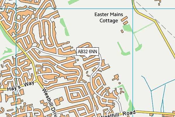 AB32 6NN map - OS VectorMap District (Ordnance Survey)