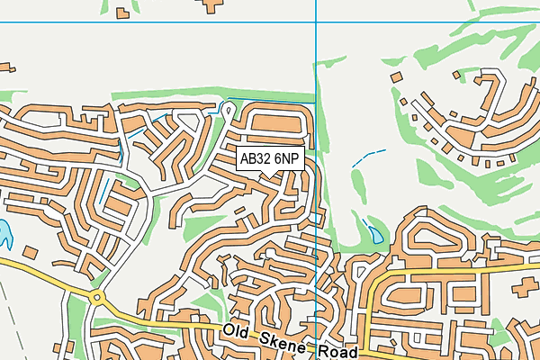 AB32 6NP map - OS VectorMap District (Ordnance Survey)