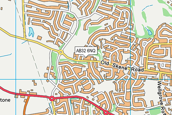 AB32 6NQ map - OS VectorMap District (Ordnance Survey)