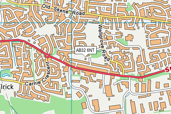 AB32 6NT map - OS VectorMap District (Ordnance Survey)