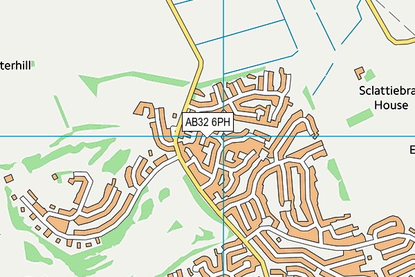 AB32 6PH map - OS VectorMap District (Ordnance Survey)