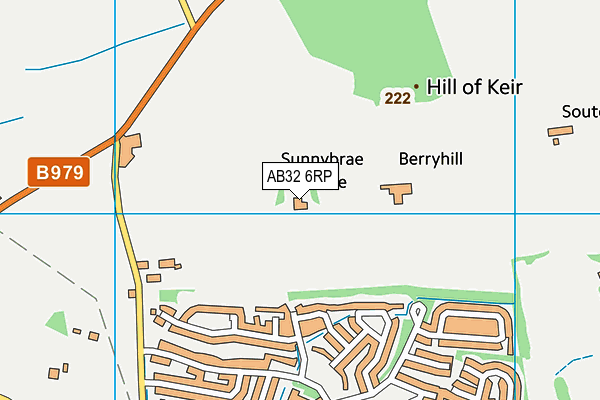 AB32 6RP map - OS VectorMap District (Ordnance Survey)