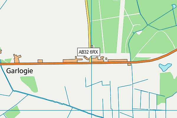 AB32 6RX map - OS VectorMap District (Ordnance Survey)