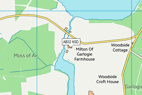 AB32 6SD map - OS VectorMap District (Ordnance Survey)