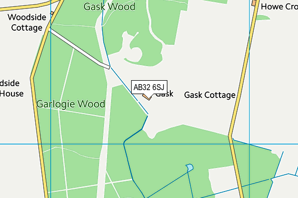 AB32 6SJ map - OS VectorMap District (Ordnance Survey)