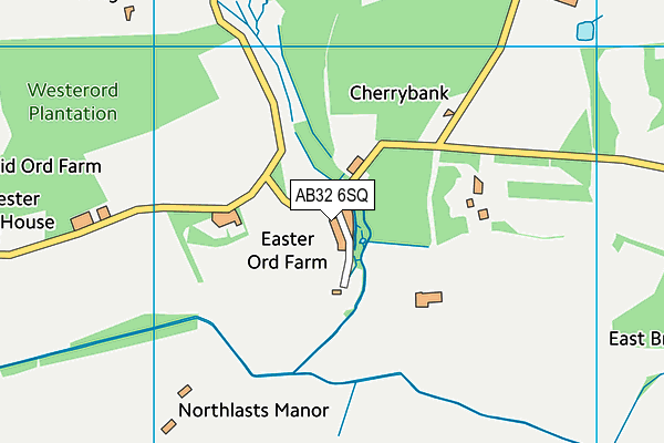 AB32 6SQ map - OS VectorMap District (Ordnance Survey)