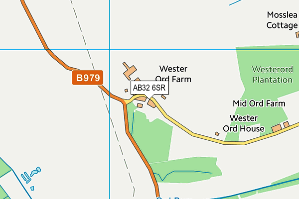 AB32 6SR map - OS VectorMap District (Ordnance Survey)