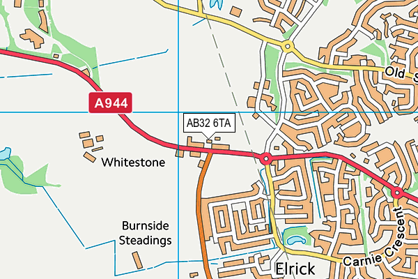 AB32 6TA map - OS VectorMap District (Ordnance Survey)