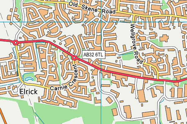 AB32 6TL map - OS VectorMap District (Ordnance Survey)