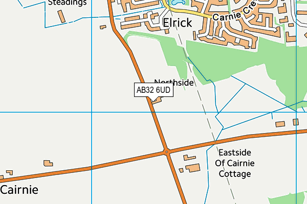 AB32 6UD map - OS VectorMap District (Ordnance Survey)