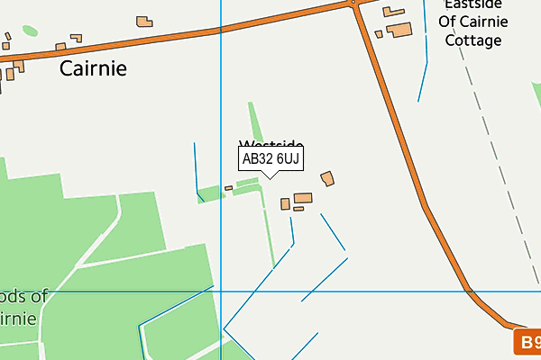 AB32 6UJ map - OS VectorMap District (Ordnance Survey)