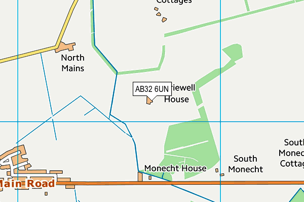 AB32 6UN map - OS VectorMap District (Ordnance Survey)