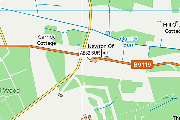 AB32 6UR map - OS VectorMap District (Ordnance Survey)