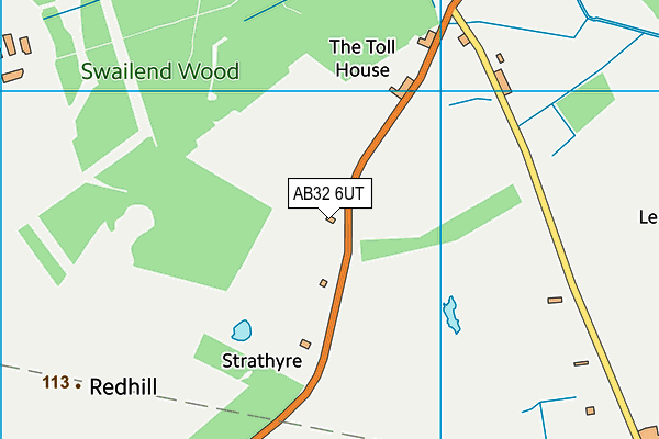 AB32 6UT map - OS VectorMap District (Ordnance Survey)