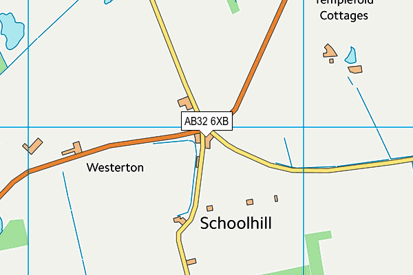 AB32 6XB map - OS VectorMap District (Ordnance Survey)