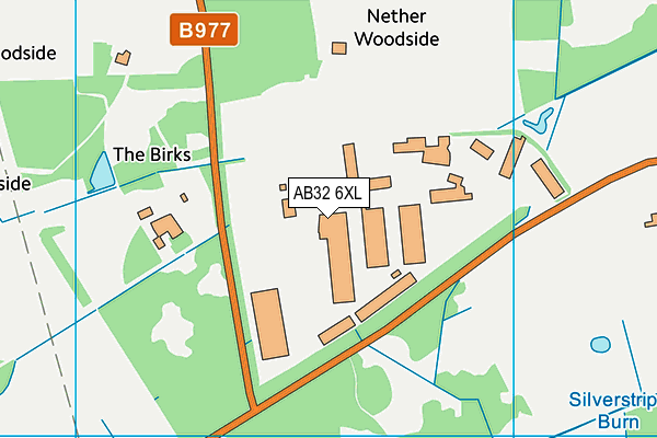 AB32 6XL map - OS VectorMap District (Ordnance Survey)