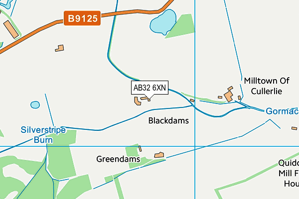 AB32 6XN map - OS VectorMap District (Ordnance Survey)