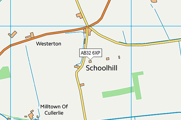 AB32 6XP map - OS VectorMap District (Ordnance Survey)