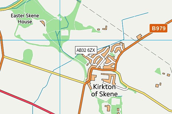 AB32 6ZX map - OS VectorMap District (Ordnance Survey)