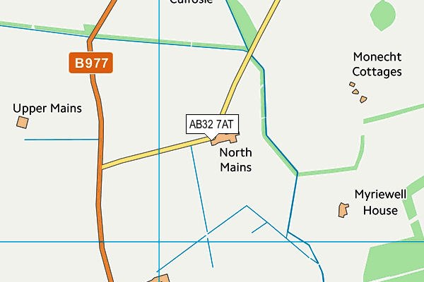 AB32 7AT map - OS VectorMap District (Ordnance Survey)
