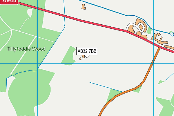 AB32 7BB map - OS VectorMap District (Ordnance Survey)