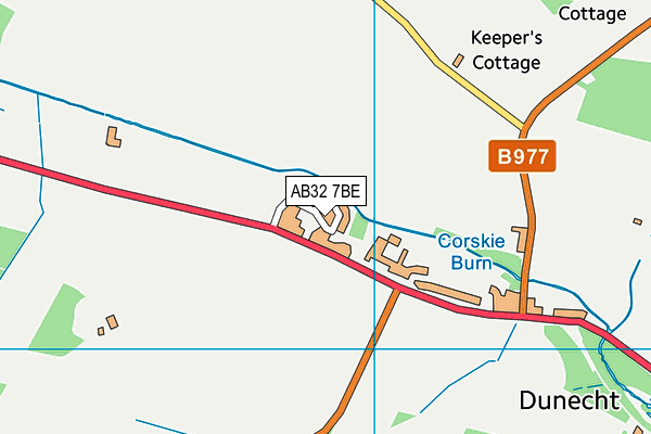 AB32 7BE map - OS VectorMap District (Ordnance Survey)