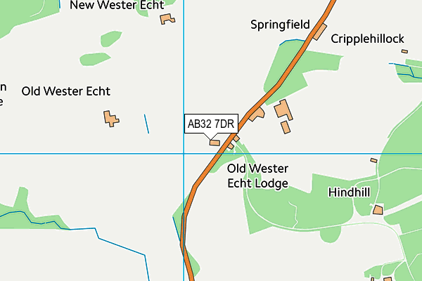 AB32 7DR map - OS VectorMap District (Ordnance Survey)