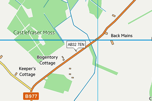 AB32 7EN map - OS VectorMap District (Ordnance Survey)
