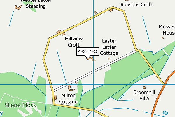 AB32 7EQ map - OS VectorMap District (Ordnance Survey)