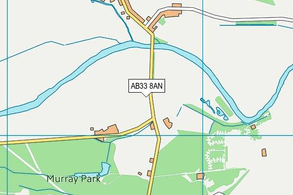 AB33 8AN map - OS VectorMap District (Ordnance Survey)