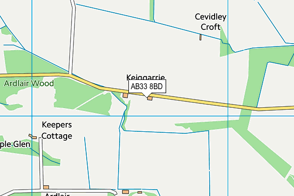 AB33 8BD map - OS VectorMap District (Ordnance Survey)