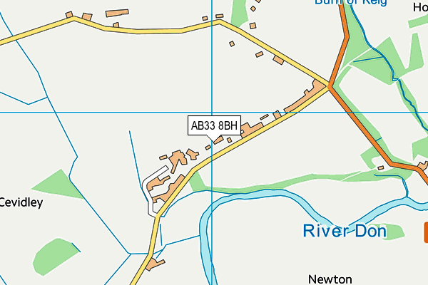 AB33 8BH map - OS VectorMap District (Ordnance Survey)