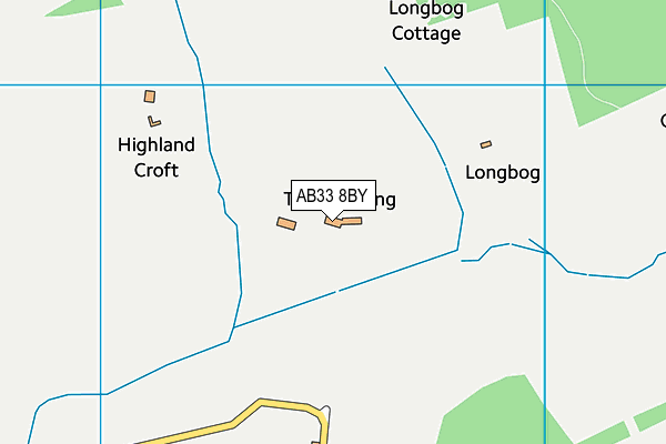 AB33 8BY map - OS VectorMap District (Ordnance Survey)