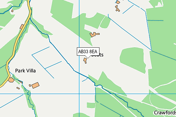 AB33 8EA map - OS VectorMap District (Ordnance Survey)