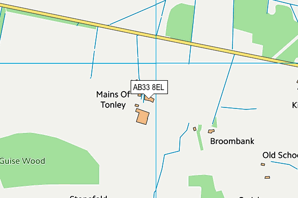 AB33 8EL map - OS VectorMap District (Ordnance Survey)