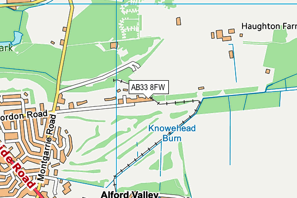 AB33 8FW map - OS VectorMap District (Ordnance Survey)