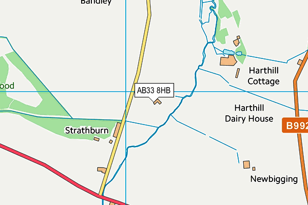 AB33 8HB map - OS VectorMap District (Ordnance Survey)