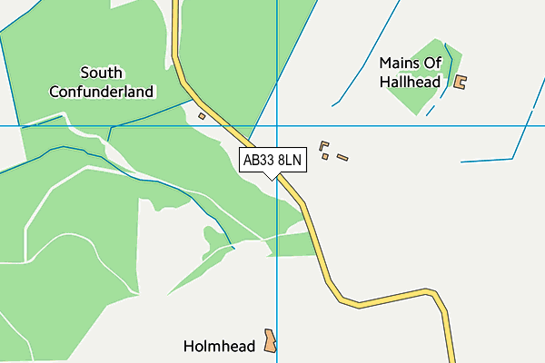 AB33 8LN map - OS VectorMap District (Ordnance Survey)