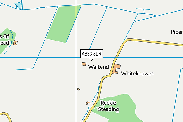 AB33 8LR map - OS VectorMap District (Ordnance Survey)