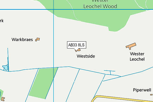 AB33 8LS map - OS VectorMap District (Ordnance Survey)
