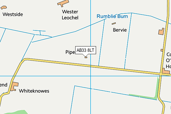 AB33 8LT map - OS VectorMap District (Ordnance Survey)